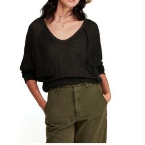 Free people, washed black thin sweater, never worn ! With tags still attached